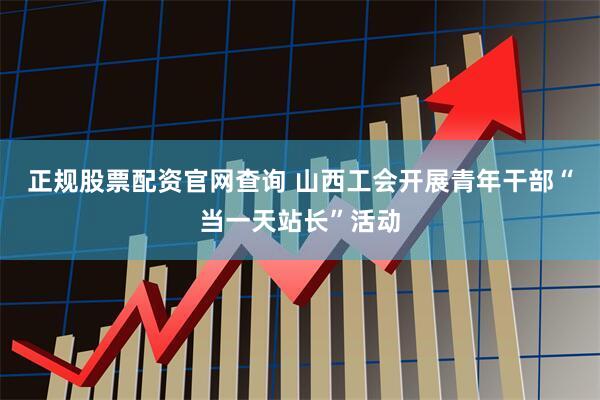 正规股票配资官网查询 山西工会开展青年干部“当一天站长”活动